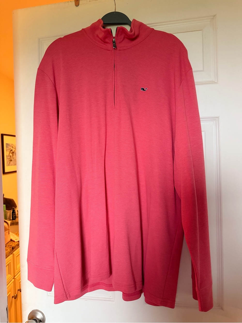 Men's Sailors Red Saltwater 1/4 Zip Sweater - Vineyard Vines
